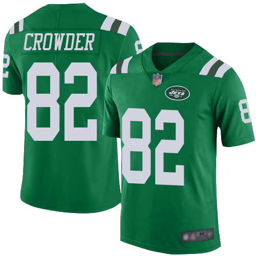 New York Jets Limited Green Youth Jamison Crowder Jersey NFL Football #82 Rush Vapor Untouchable->youth nfl jersey->Youth Jersey
